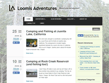 Tablet Screenshot of loomisadventures.com